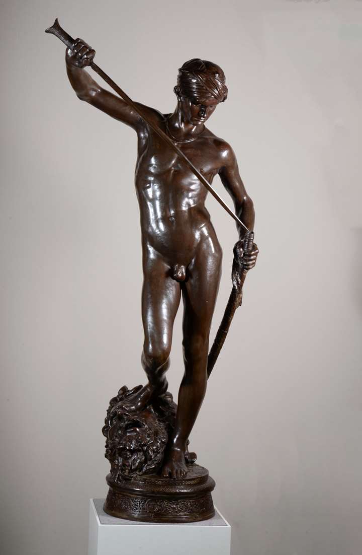 David Vainqueur de Goliath (modelé à Rome) version nue